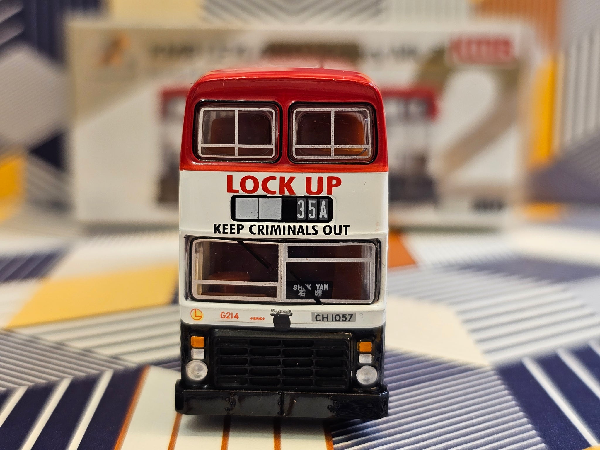 1 110 Tiny KMB52 KMB Leyland Victory MK2 Lock Up G214 Route 35A MSD 1-110-tiny-kmb52-kmb-leyland-victory-mk2-lock-up-g214-route-35a-msd