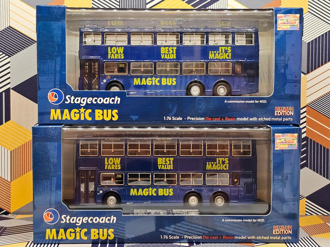 MSD001+002 Dennis Dargon 11m Stagecoach Magic Bus  15190/690 Route:216/192