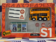 Q Pull back bus~LWB Dennis Enviro Facelift 12.8m + Bus Shelter