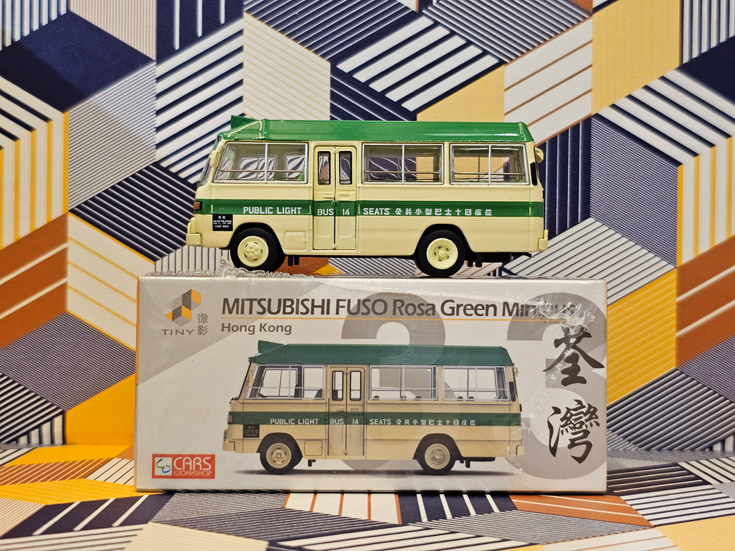 1/76 Tiny 33 Mitsubishi Fuso Rosa Green Minibus 14 seats 