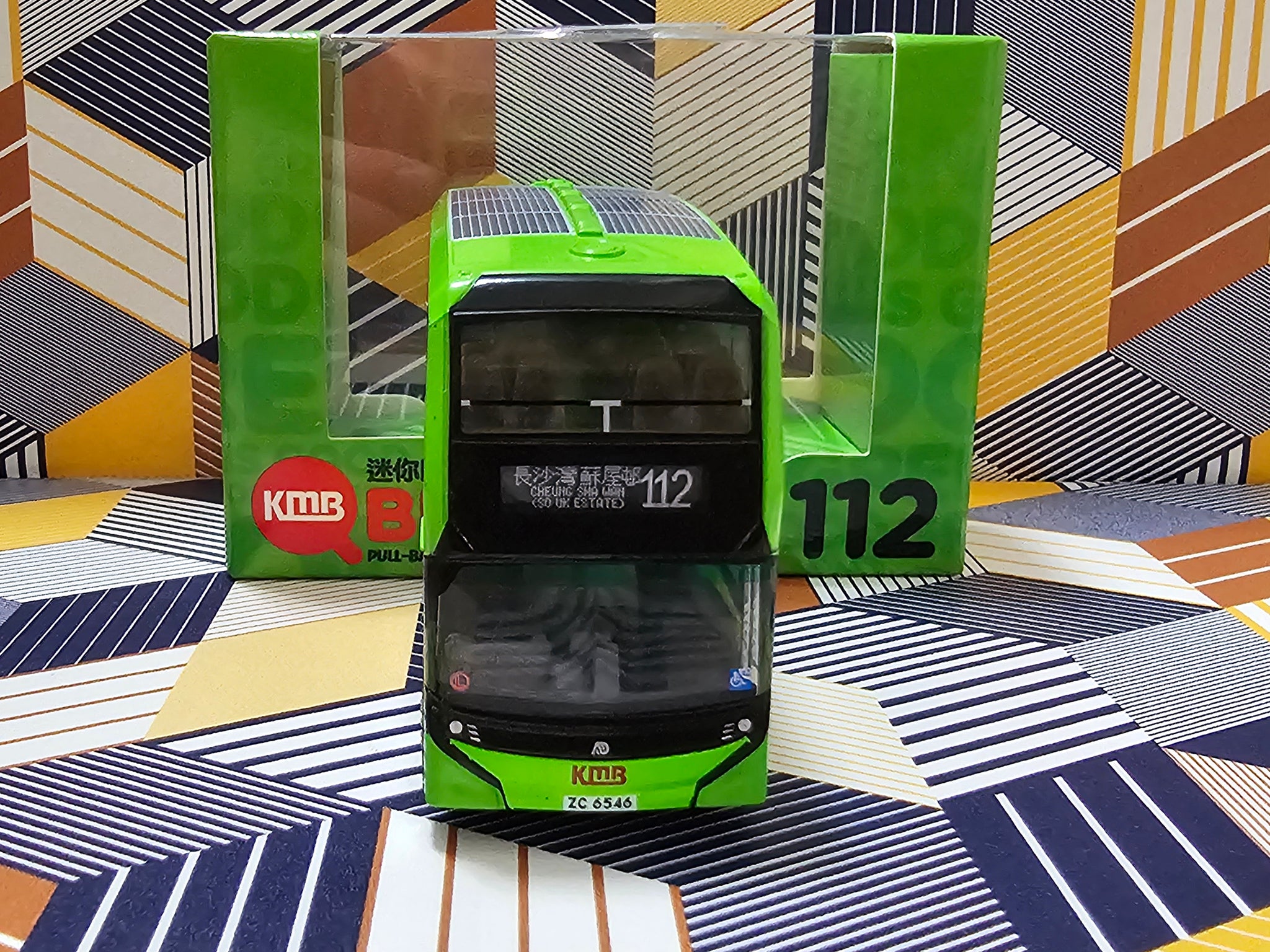 Q Pull back bus~KMB Dennis Enviro 500EV 12m AED1 Route: 112