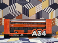 1/120 LWB Volvo B8L Gemini 12.8m UV6X73 Route: A34