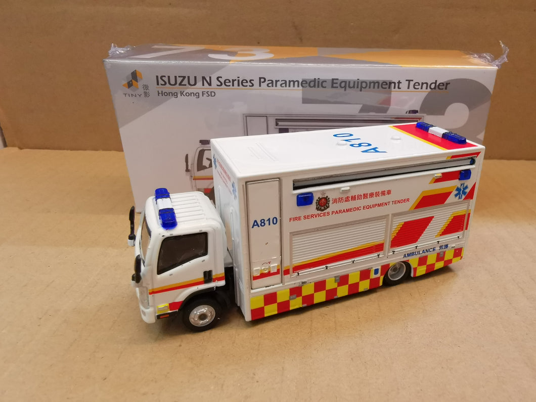 1/76 Tiny 73 ISUZU N Series paramedic Equipment Tender