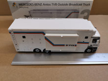 Load image into Gallery viewer, 1/76 Tiny 123 Mercedes Benz Antos TVB Outside Broadcast Truck
