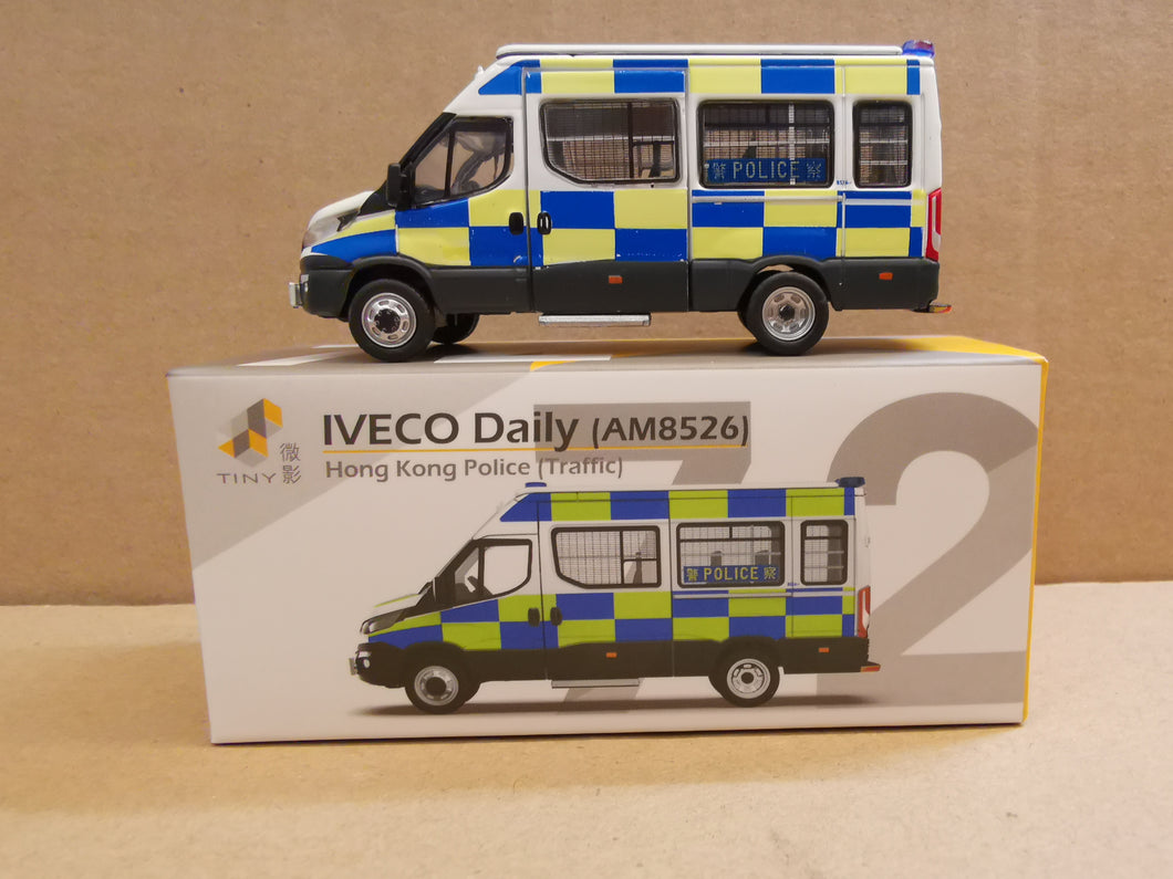 1/76 Tiny 72 IVECO Daily Hong Kong Police -Traffic (AM8526)