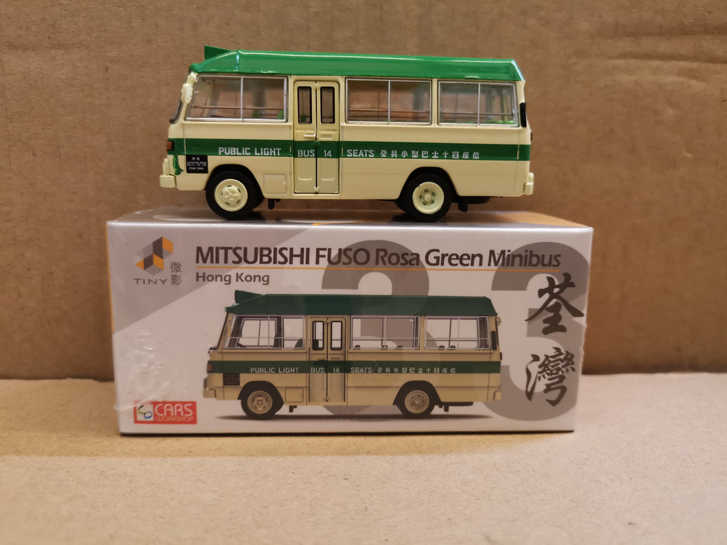 1/76 Tiny 33 Mitsubishi Green Minibus 14 seats 